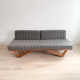 Handmade Walnut Boomerang Sofa by atomic