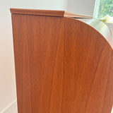 Danish Teak Roll Top Secretary