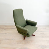 Mid Century High Back Swivel Chair