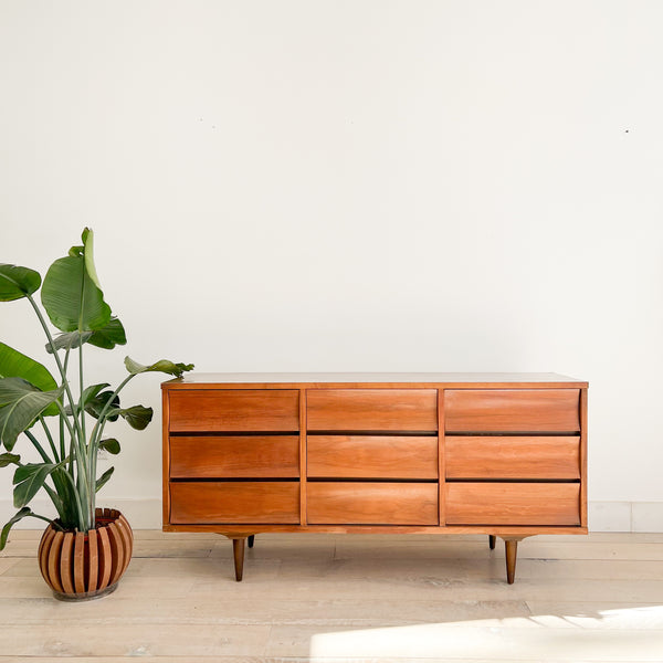 Johnson Carper Low 9 Drawer Dresser – Atomic Furnishing & Design