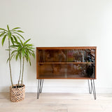 Mid Century Petite Curio Cabinet