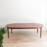 Johannes Andersen Teak Dining Table w/ 2 Leaves