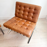 Pair of Barcelona Style Lounge Chairs