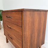 Walnut 3 Drawer Dresser