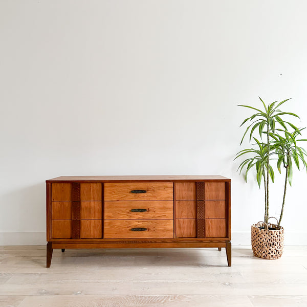 stanley mid century modern dresser Stanley 9 Drawer Dresser