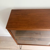 Mid Century Petite Curio Cabinet