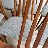 Set of 8 Teak “Eva” Dining Chairs