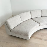 Mid Century Semi Circle Sofa - New Upholstery