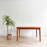 Danish Teak Dining Table w/ Butterfly Leaf