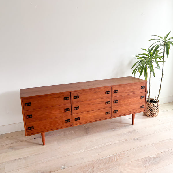 mid century modern dresser under 200 Mid Century Teak 9 Drawer Dresser – Atomic Furnishing & Design