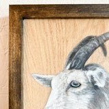 Goat painting 12.5”x10”