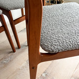Set of 5 Teak D-Scan Dining Chairs