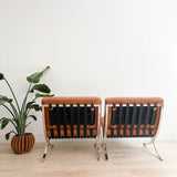 Pair of Barcelona Style Lounge Chairs