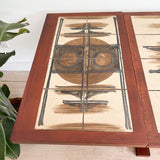 Danish Teak Tile Top Dining Table