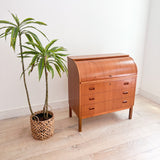 Danish Teak Roll Top Secretary