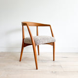 Vintage Sculpted Back Occasional Chair