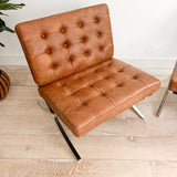 Pair of Barcelona Style Lounge Chairs