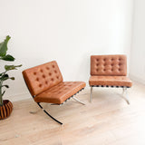 Pair of Barcelona Style Lounge Chairs