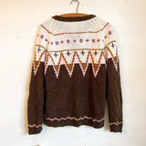 Brown and Pink Cardigan