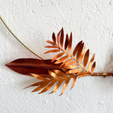 Fern & Magnolia Wreath in Brass & Copper