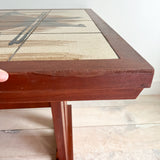 Danish Teak Tile Top Dining Table