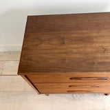 Walnut 3 Drawer Dresser