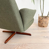 Mid Century High Back Swivel Chair