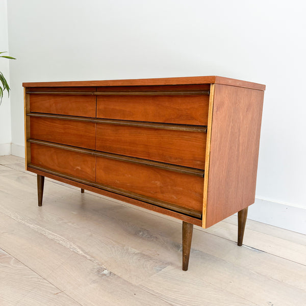 bassett furniture industries dresser Bassett Two Tone 6 Drawer Dresser