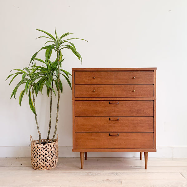 Mid Century Highboy Dresser w/ Formica Top – Atomic