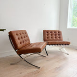 Pair of Barcelona Style Lounge Chairs