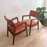 Pair of Alma Occasional Chairs - New Blush Upholstery