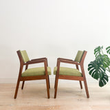 Pair of Alma Occasional Chairs - New Green Upholstery