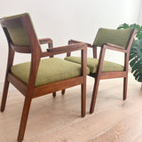 Pair of Alma Occasional Chairs - New Green Upholstery