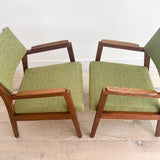 Pair of Alma Occasional Chairs - New Green Upholstery