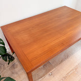 Danish Teak Large Expandable Dining Table