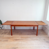 Danish Teak Large Expandable Dining Table
