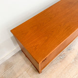 Danish Teak Credenza w/ Sliding Doors