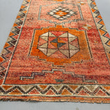 Turkish Rug/Orange Mint Green - 2'11x11'1