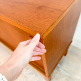 Danish Teak Credenza w/ Sliding Doors