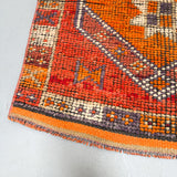 Turkish Rug/Orange Coral Purple - 2'10x9'5