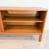 Danish Teak Credenza w/ Sliding Doors