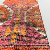 Turkish Rug/Orange Purp Grey - 2'1x11'