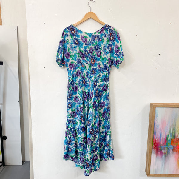 90s Rayon Floral Dress – Atomic Furnishing & Design