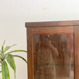 Mid Century Walnut Curio Cabinet
