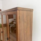 Mid Century Walnut Curio Cabinet