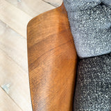 Pair of Plycraft Chairs - New Grey Upholstery