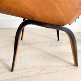 Pair of Plycraft Chairs - New Grey Upholstery