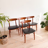 Set of 4 Henning Kjaernulf Dining Chairs