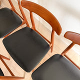 Set of 4 Henning Kjaernulf Dining Chairs