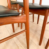 Set of 4 Henning Kjaernulf Dining Chairs